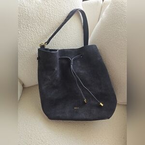 Lauren Ralph Lauren, Dryden Debby Suede Drawstring Bag, Navy